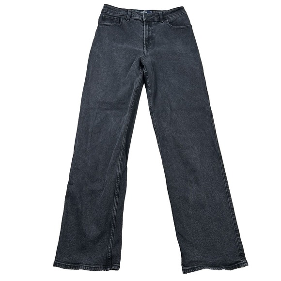Hollister Denim - Hollister Jeans Womens 6 Ultra High-Rise Dad 27x30 Skater Grunge Black